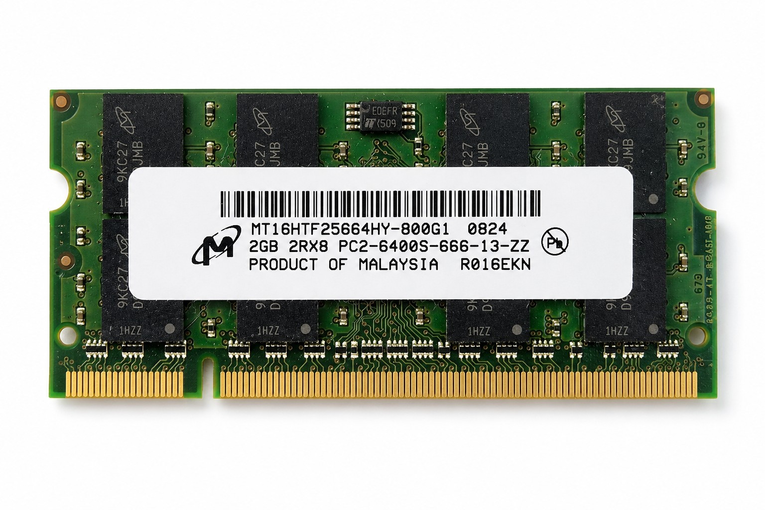 Micron 2GB DDR2 PC2-6400S 800MHz 200-Pin SO-DIMM Laptop RAM MT16HTF25664HY