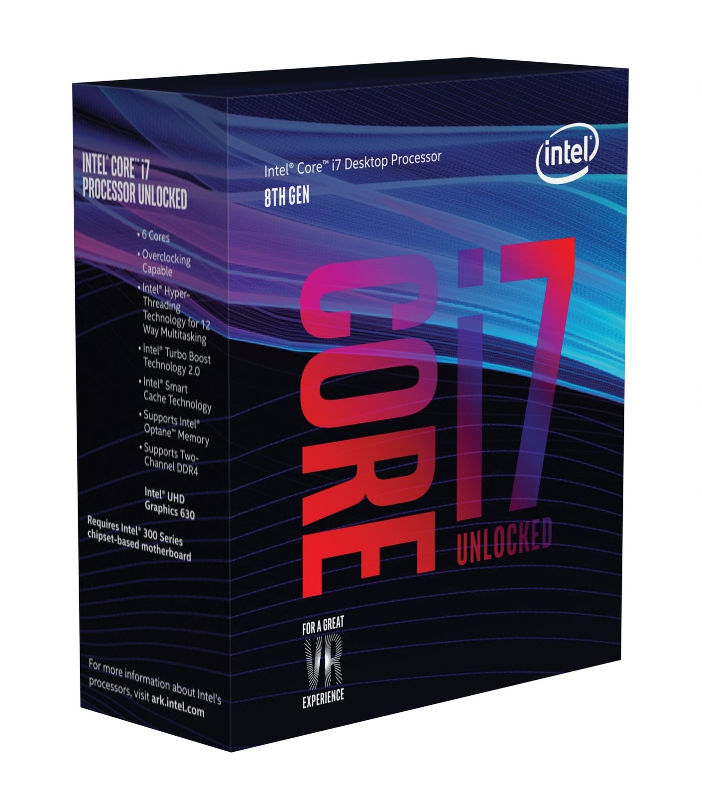 Intel Core i7-8700K Desktop Processor 6 Cores up to 4.7GHz Turbo