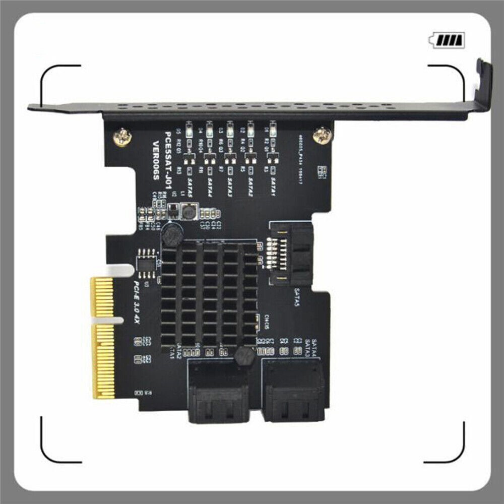 Expansion Card 5Port 6G Transfer Expansion IPFS JMS585 for WIN7/WIN8/WIN10/LINUX