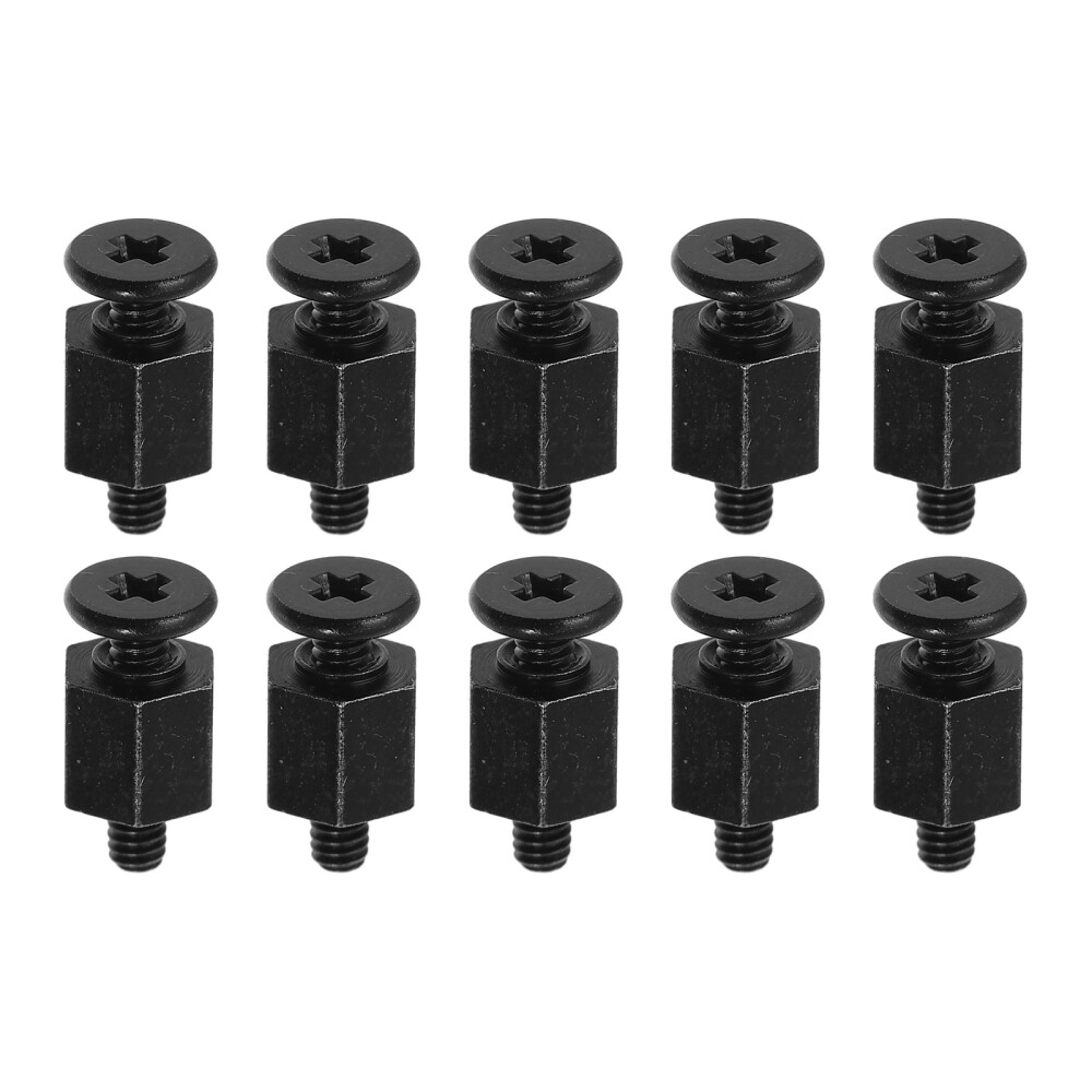 10 PCS Mounting Clips for Nvme Nano Network M2 Motherboard Screws Black Kit SSD
