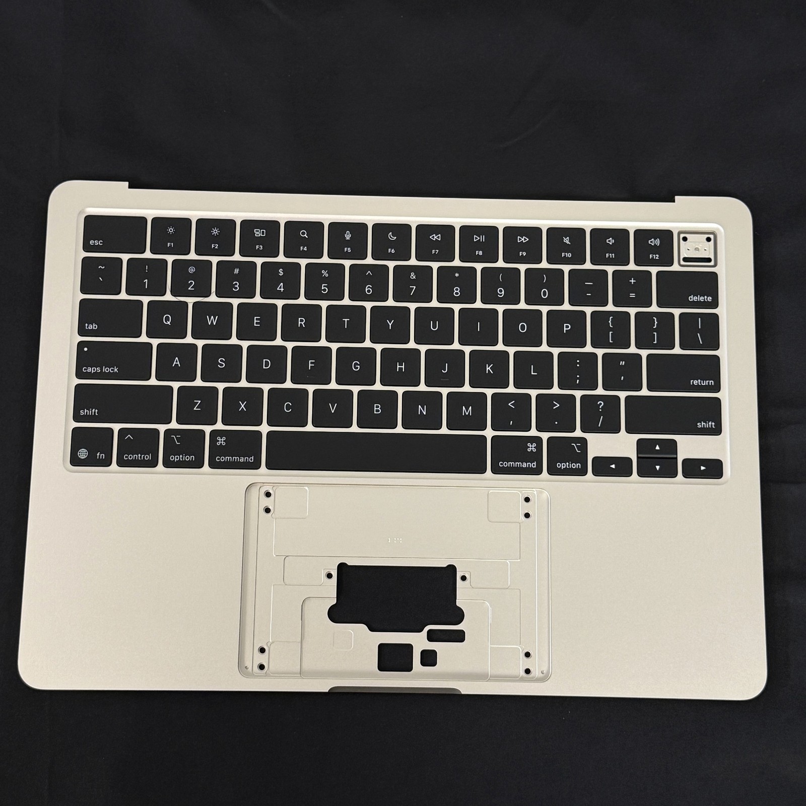 OEM Apple MacBook Air 13 inch A3240 M4 2025 Top Case Keyboard Starlight