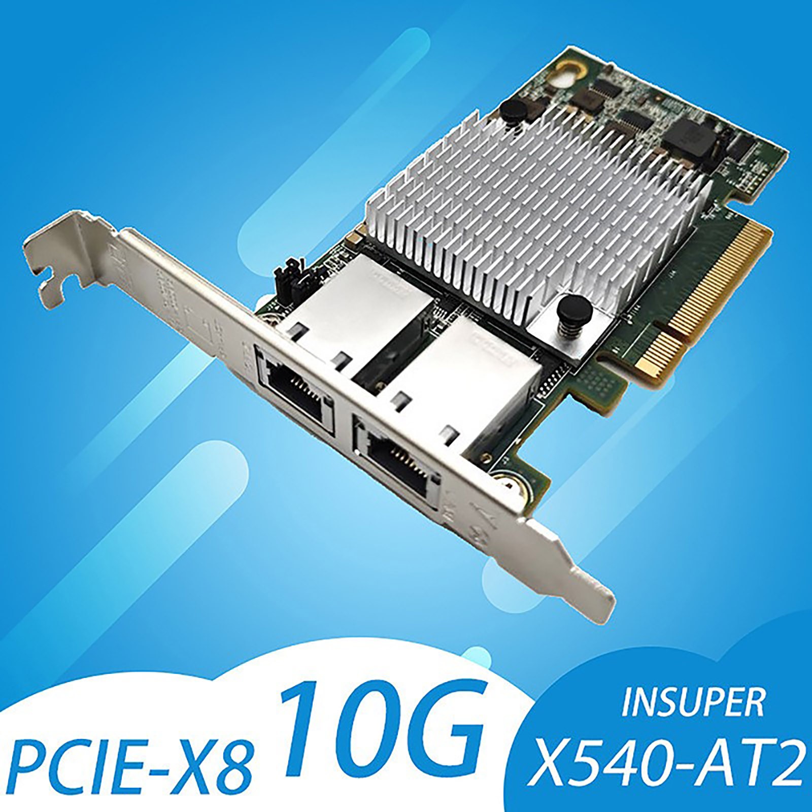 For Intel X540-T2 10G Dual RJ45 Ports PCI-Express Ethernet Network Adapter Card