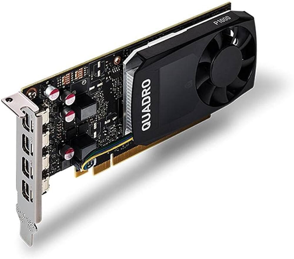PNY Quadro P1000 Video Card VCQP1000V2-PB | 4GB GDDR5 | PCIe 3.0 x16