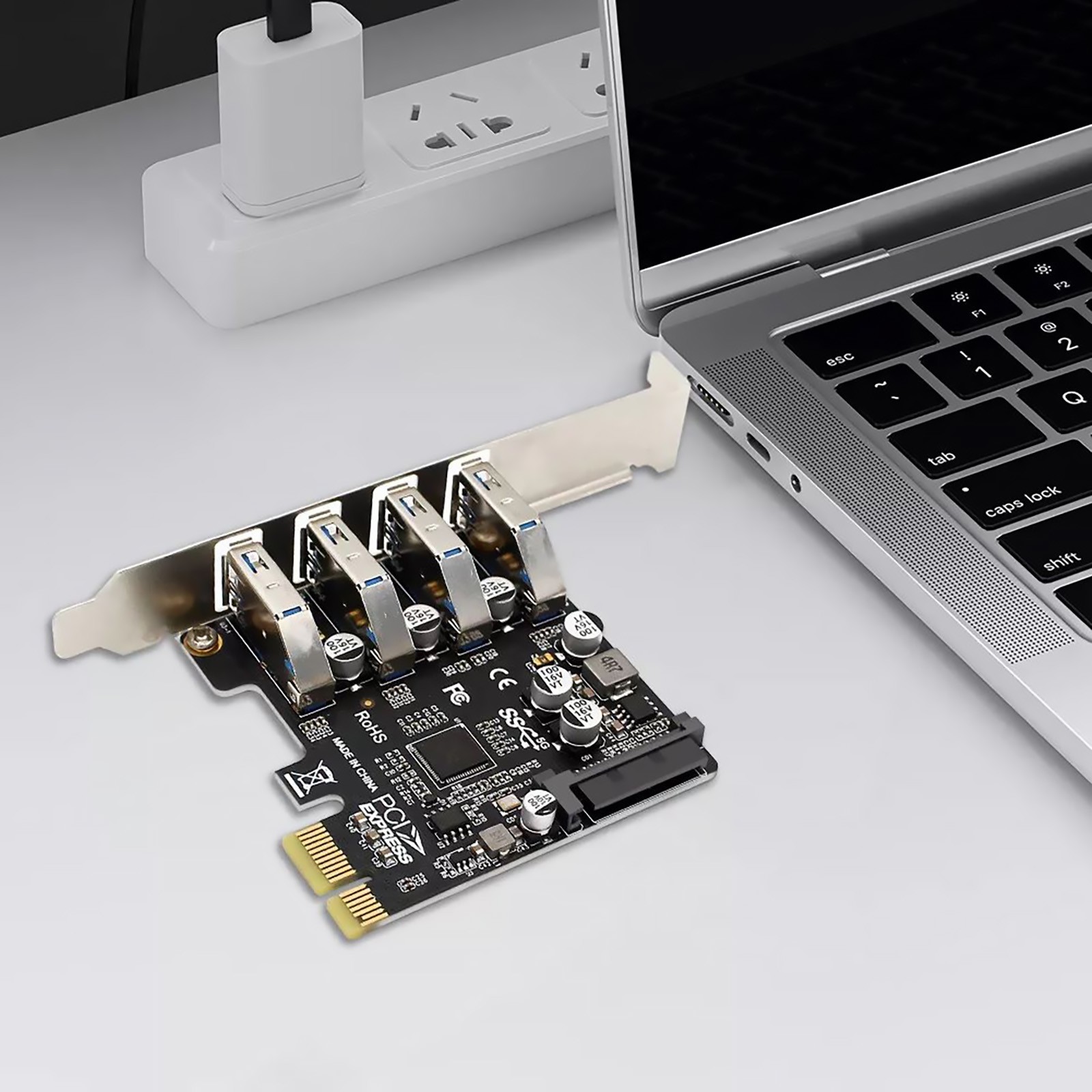 4-Ports USB 3.0 PCI-E Expansion Card PCI Express PCIe USB 3.0 HUB Adapter 5Gbps