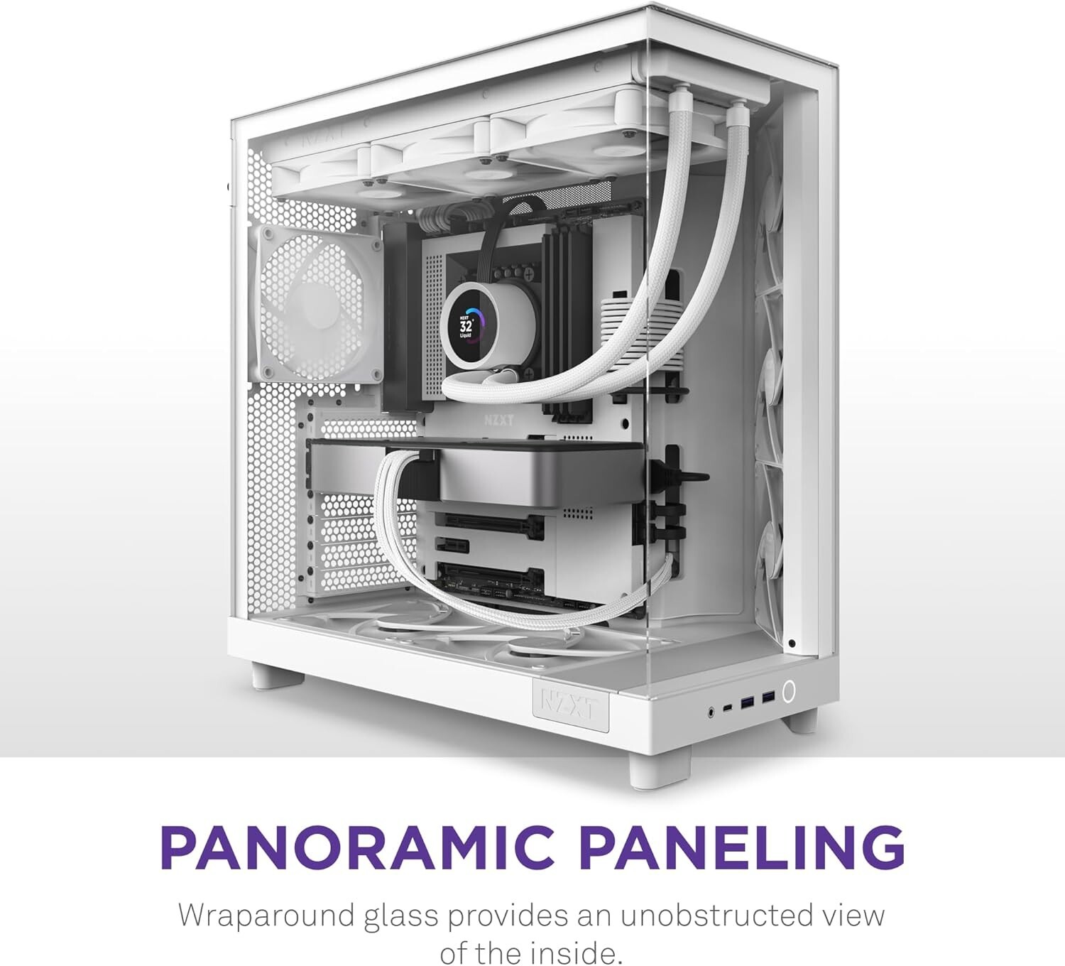 Compact Gaming Case H6 Flow: Dual-Chamber Design with Optimized Airflow & Fans