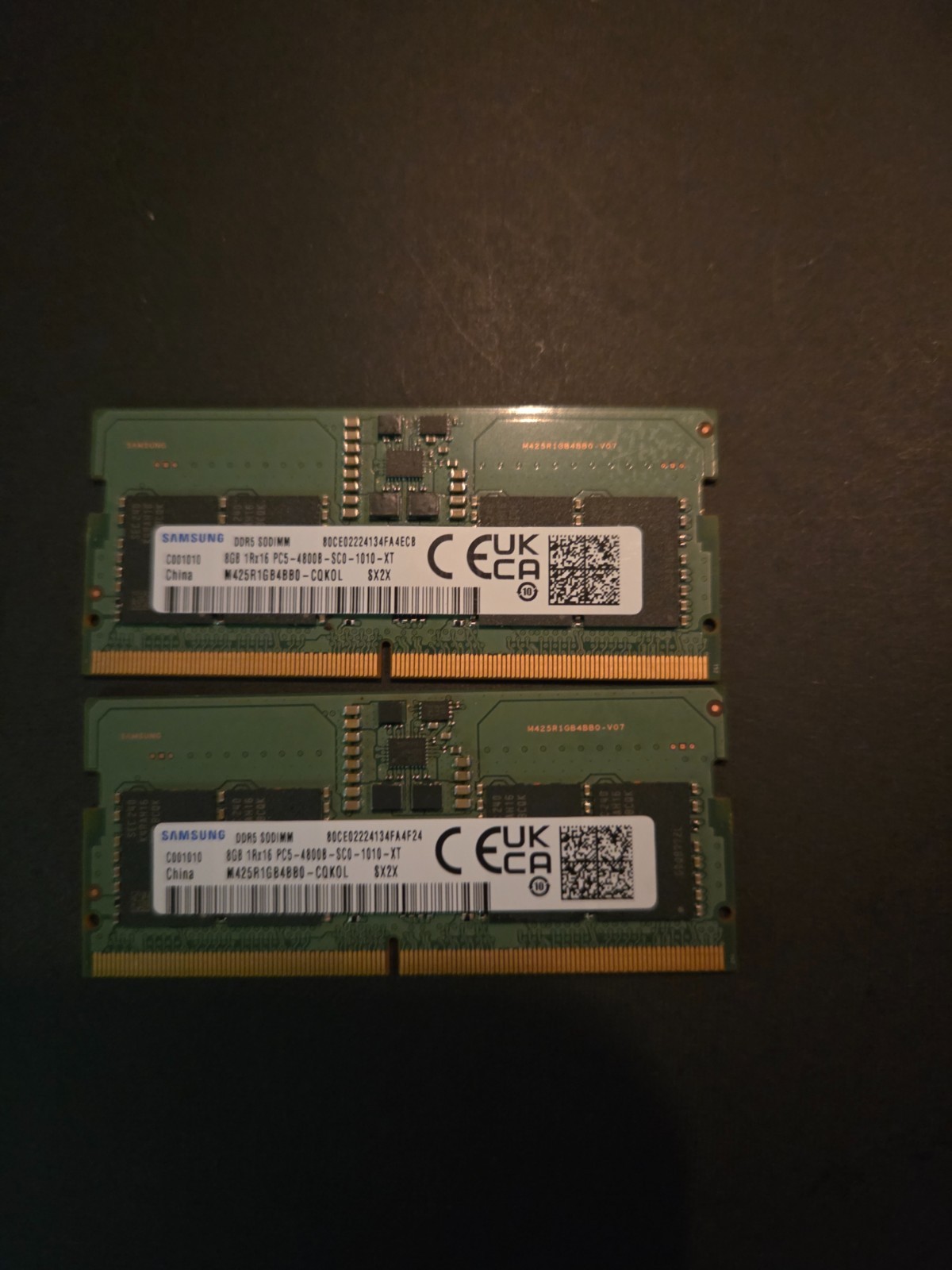 16GB Samsung M425R1GB4BBO-CQKOL (2x8GB) DDR5-4800MHz 262-Pins Laptop RAM
