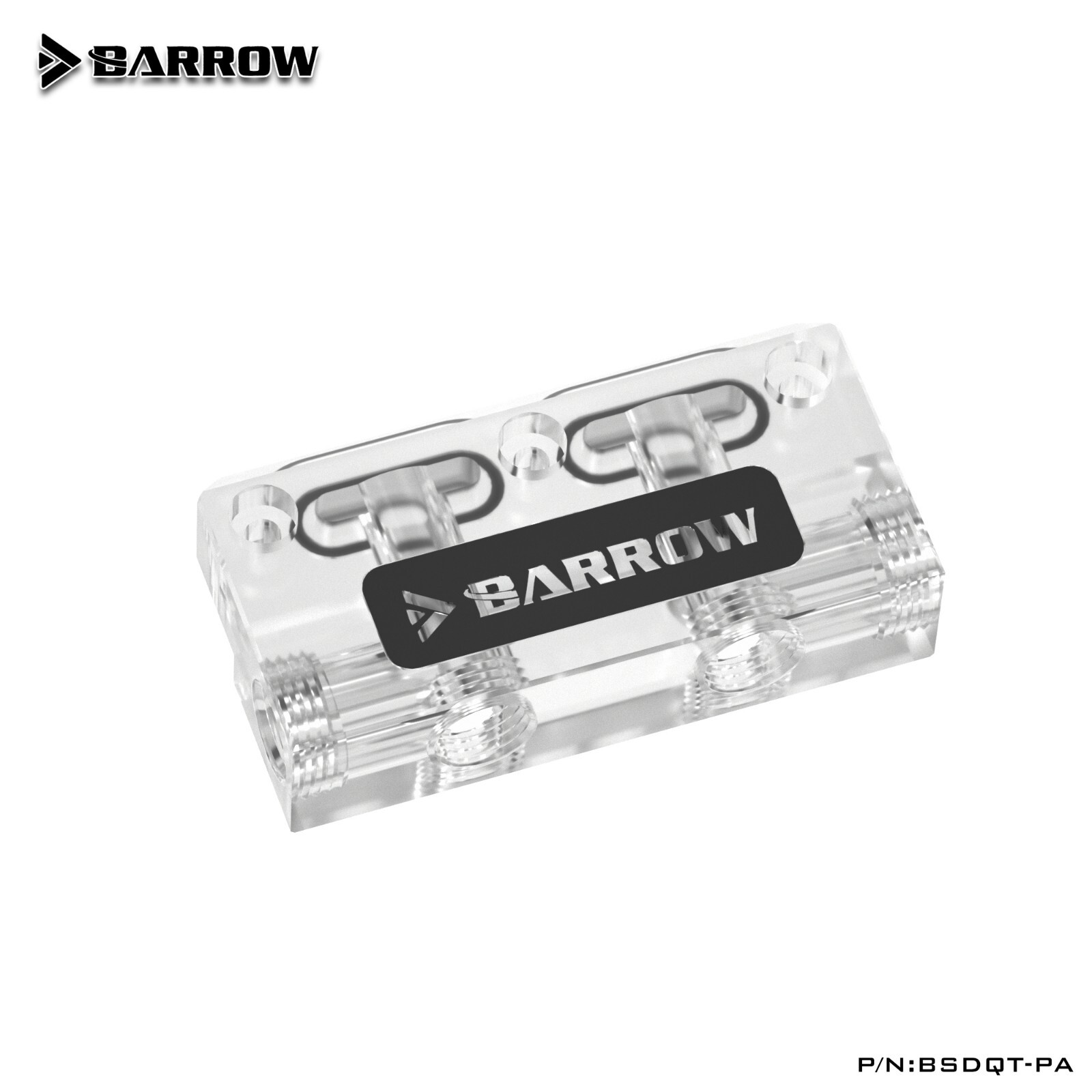 Barrow Acrylic Change Direction L Type GPU Block Bridge for GPU Water Block