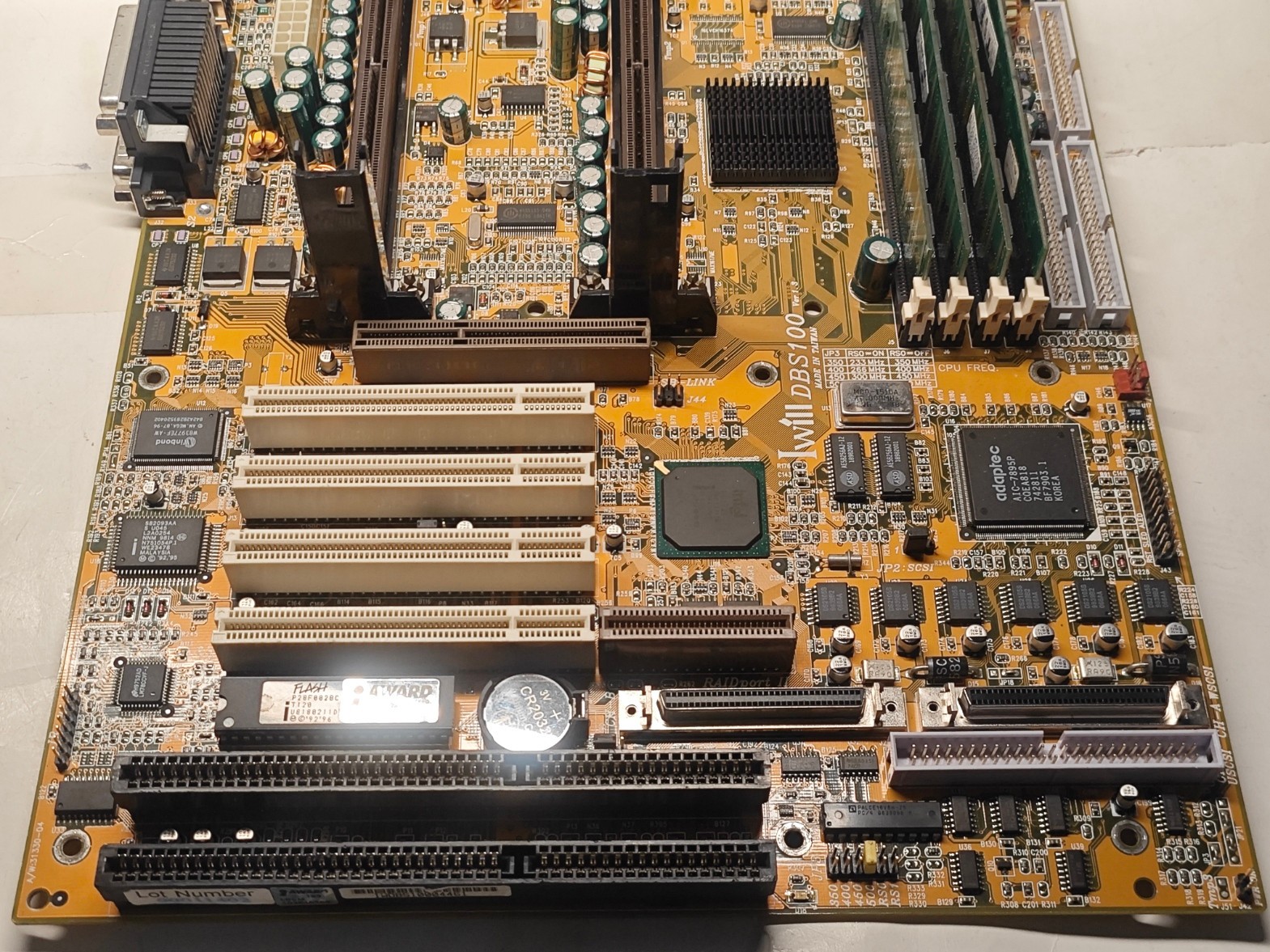 Dual Slot 1 ATX Motherboard Iwill DBS100 w SCSI, AGP, PCI, ISA, 512 MB + Bonus