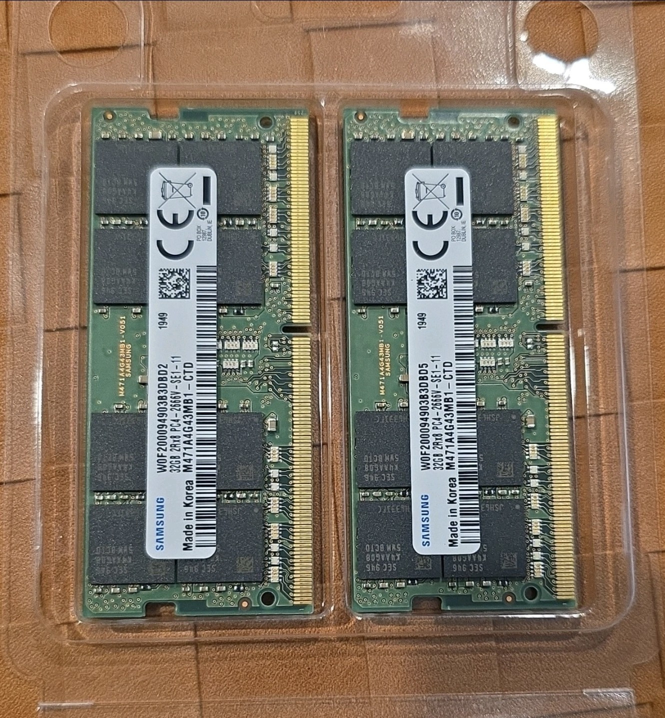 Samsung 64GB (2x32GB) DDR4-2666 SO-DIMM Laptop RAM M471A4G43MB1-CTD