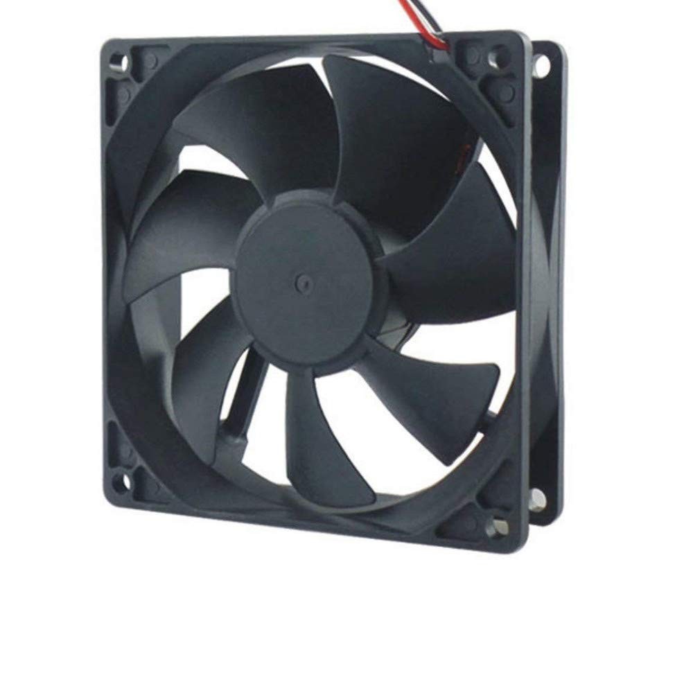 DC Cooling Fan Brushless Computer Case 5 inch Ball Bearing M, black