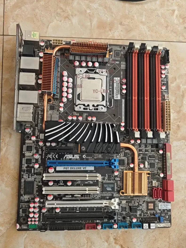 For ASUS P6T Deluxe V2 Motherboard X58 DDR3 LGA1366 ATX Motherboard Tested OK