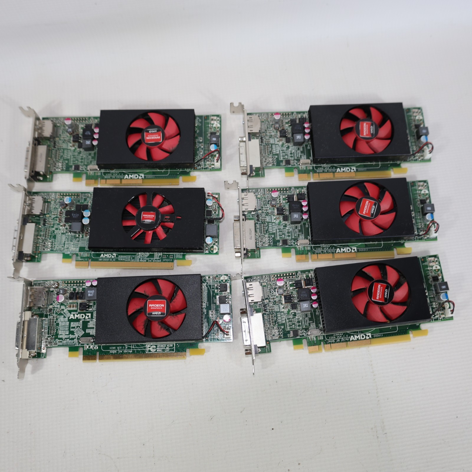 Dell AMD Radeon GDDR3 GPU Graphics Card Low Profile Working Takeoffs (LOT OF 6)