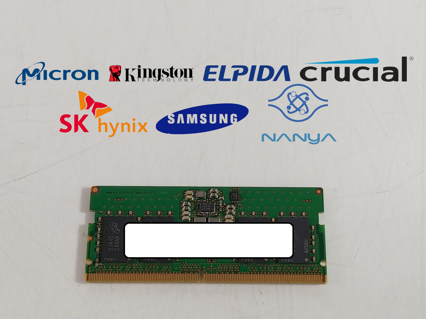 Major Brand 8 GB DDR5-4800 PC5-38400 1Rx16 1.1V SO-DIMM Laptop RAM