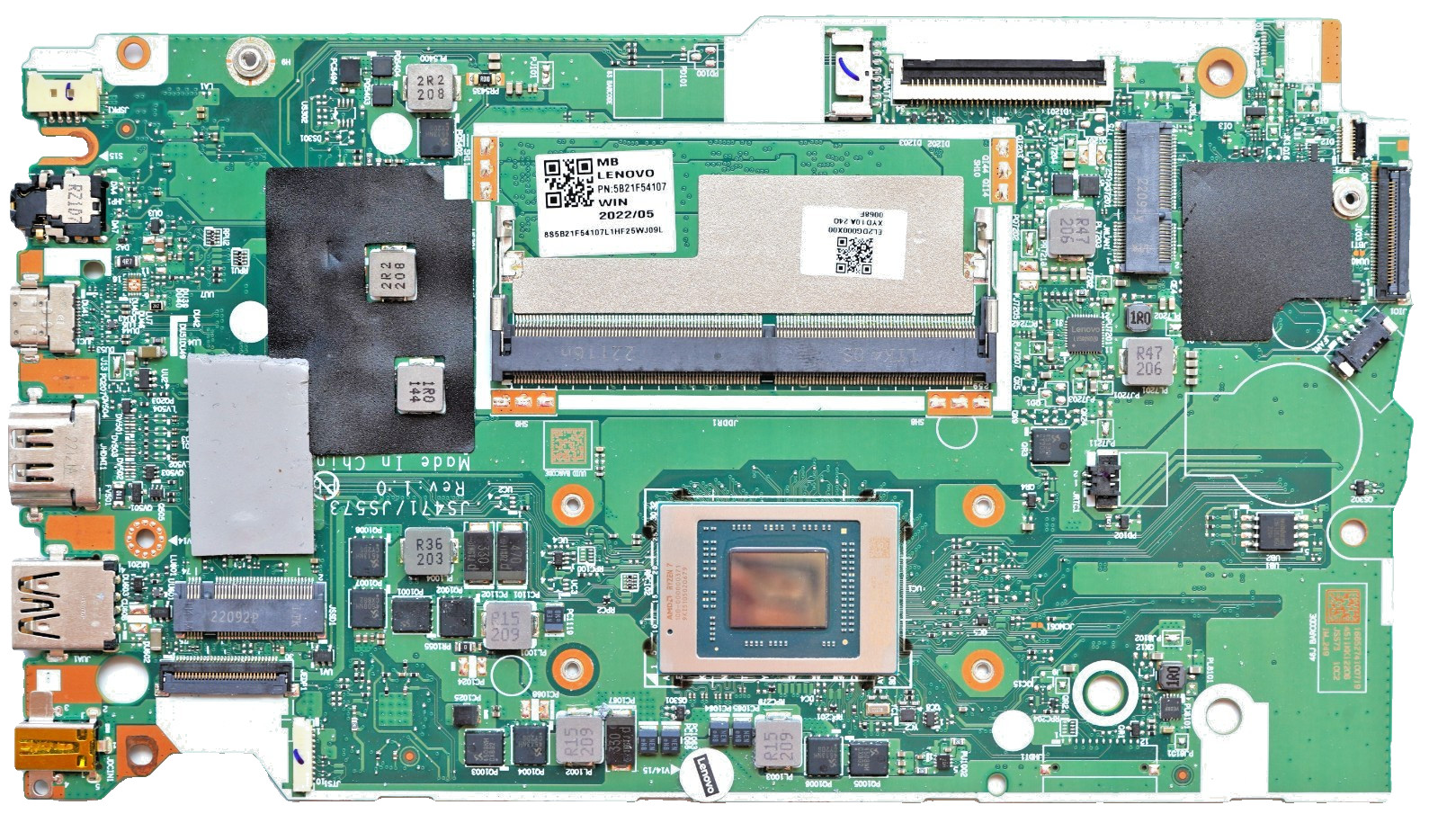 5B21F54107 For Lenovo IdeaPad 1 15ALC7 Ryzen 7 5700U 8GB NM-E541 Motherboard