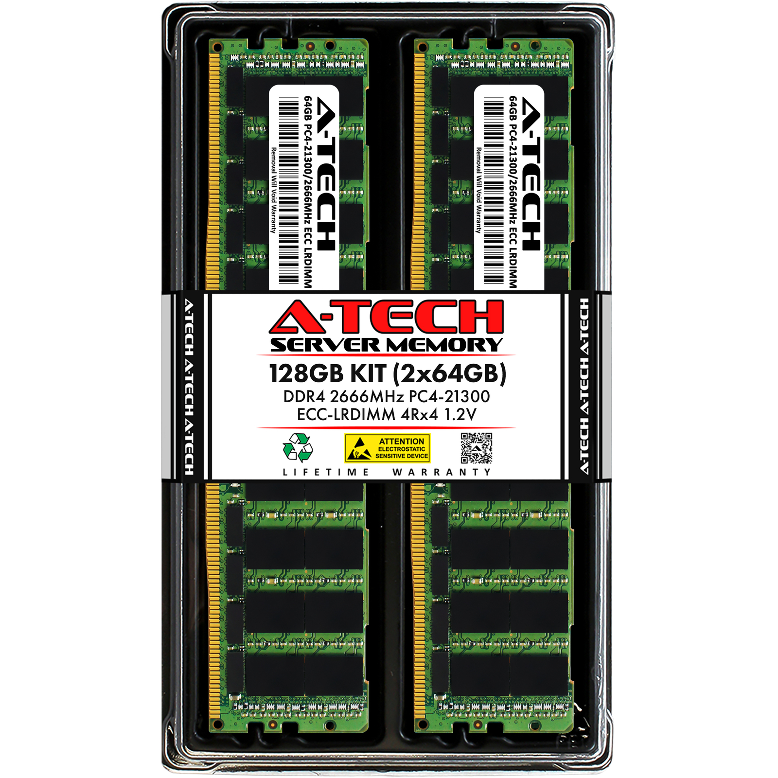 128GB 2x 64GB PC4-2666 LRDIMM Intel Xeon E5-2643V4 E5-4627V4 Memory RAM