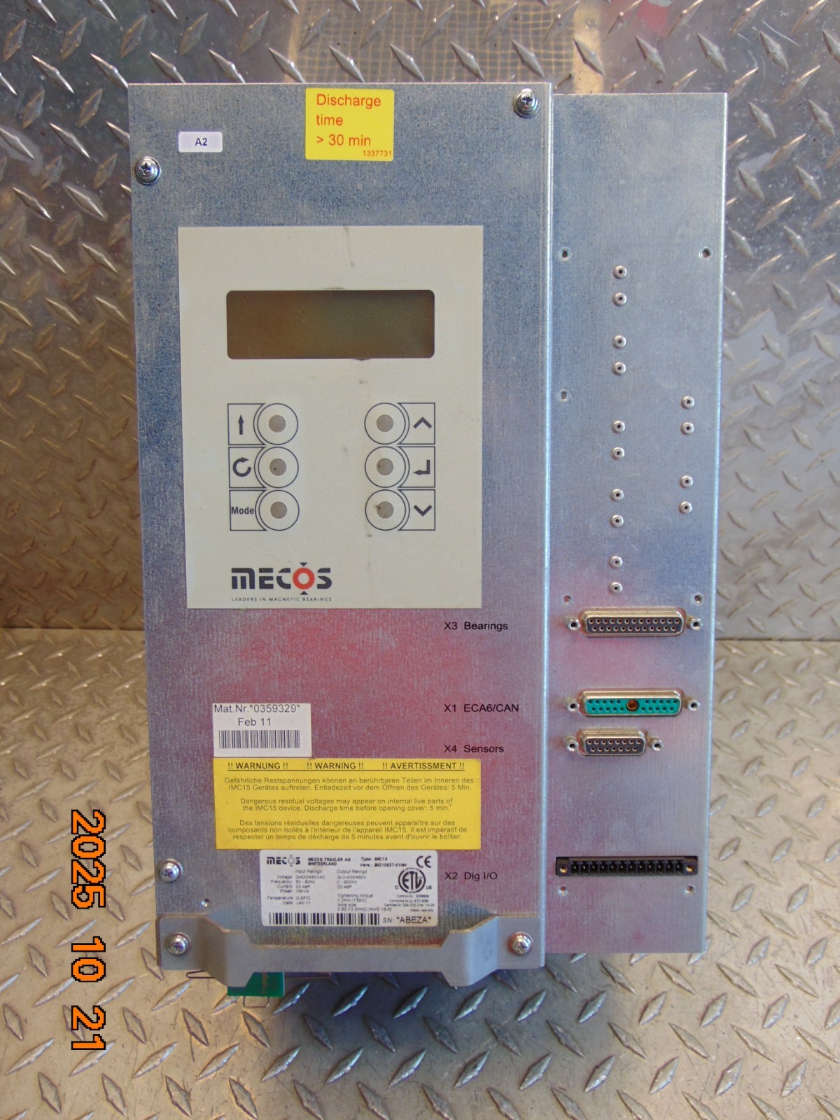 MECOS IMC15 MOTOR DRIVE 0359329 VERS BG10837-01NH