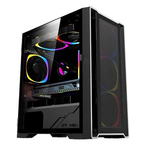 WJCOOLMAN DT M2 Compact Computer Case Micro ATX Mini ITX BLACK Gaming PC Case
