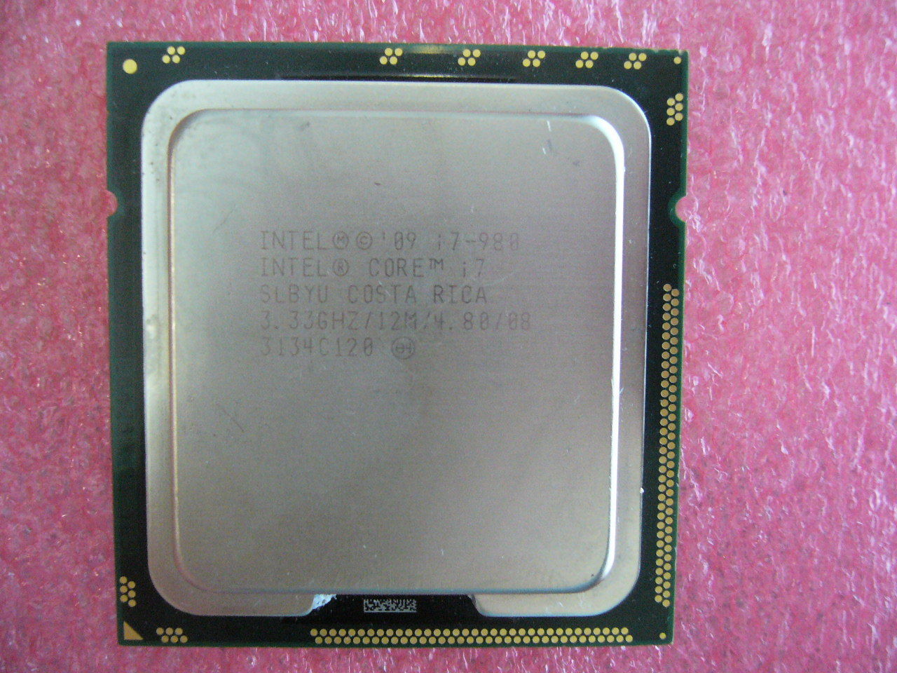 INTEL Hexa-Cores CPU i7-980 3.33GHZ/12MB 4.8GT/s CPU LGA1366 SLBYU Processor