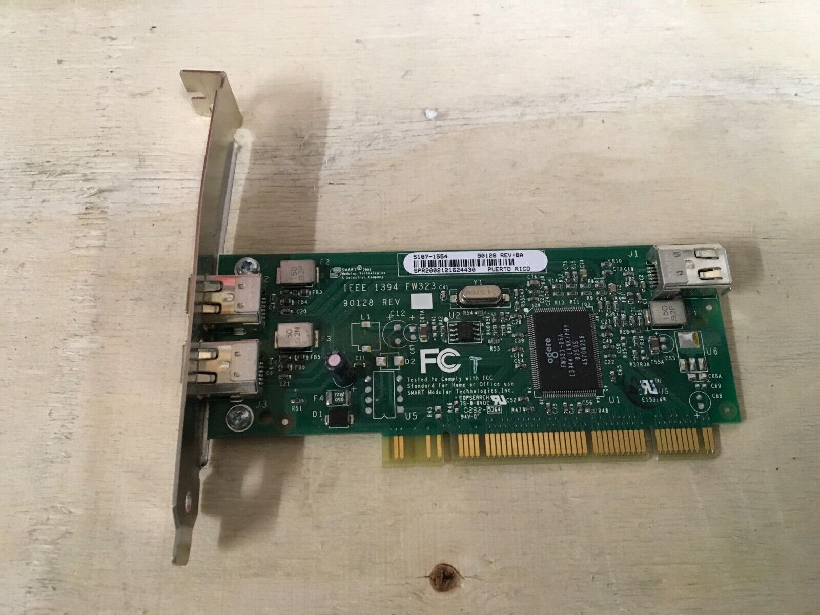 HP 5187-1554 – 3-Port Ieee-1394 Firewire Pci Card IEEE 1394 FW3
