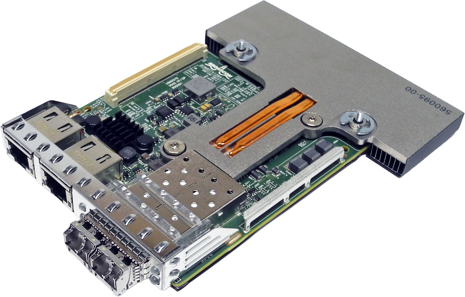 DELL 0MWMNX Broadcom 57412 4-Port (2x10Gb SFP+/2x1GbE RJ45) OCP 3.0 Mezz Card