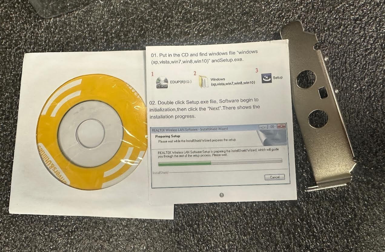 1200Mbps 2.4G/5.8G 11ac wireless Lan card-OPEN BOX