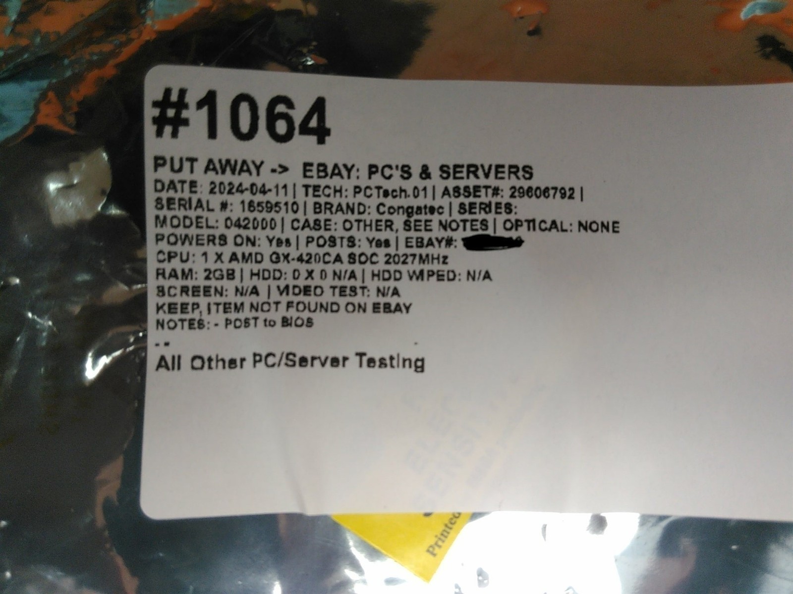 Congatec AG L132414 042000 Module AMD GX-420CA SOC 2GHz 2GB 0HD