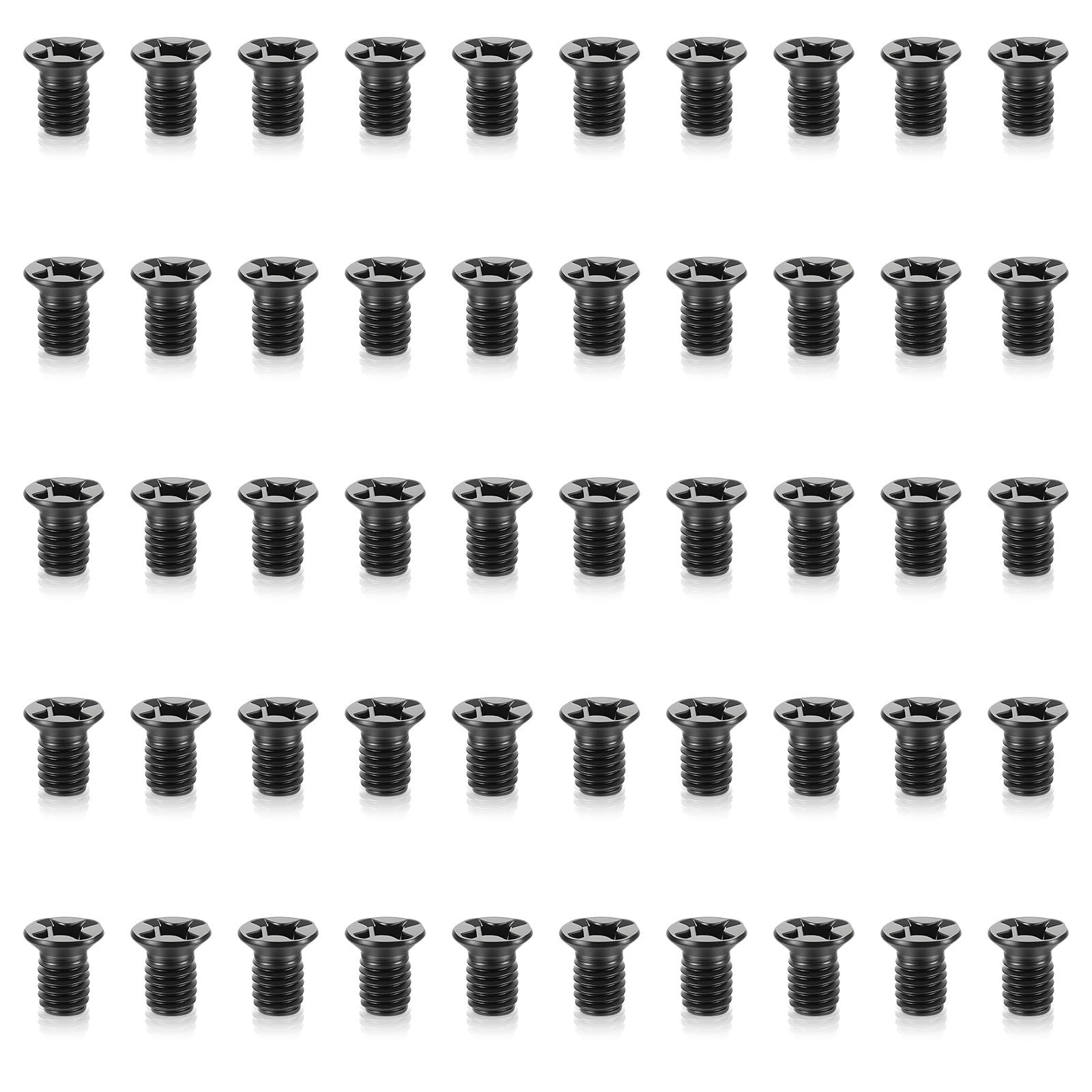 50Pcs M3 x 5mm Hard Drive Screws 2.5 inch Phillips x 5.2mm, Black