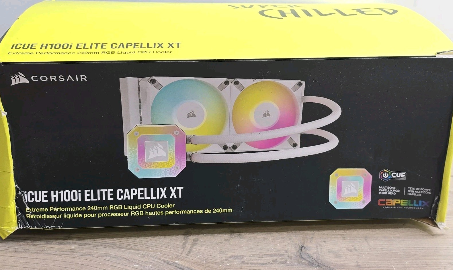 Corsair iCUE H100i Elite CAPELLIX XT Liquid CPU Cooler – 240mm Radiator – White