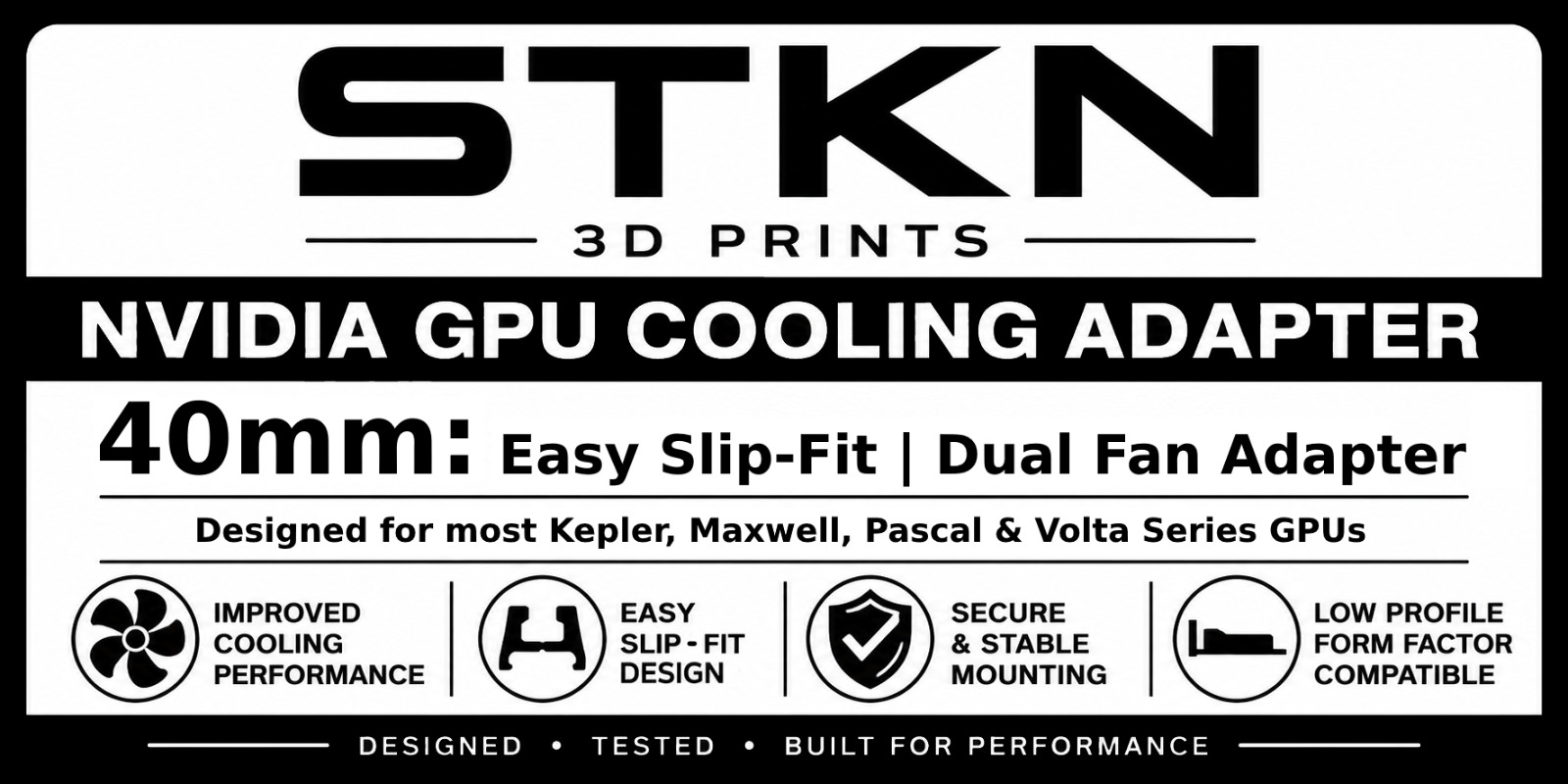 2 PACK Nvidia Tesla M60 Fan Adapter | Cooling Shrou AI Accelerator GPU Wholesale