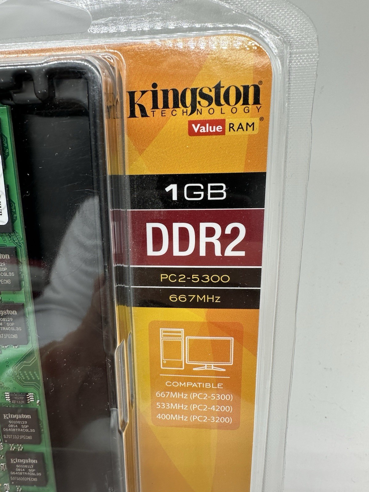 Kingston PC2-5300 (DDR2-667) 1 GB SDRAM 667 MHz PC2-5300 DDR2 Memory *BRAND NEW*