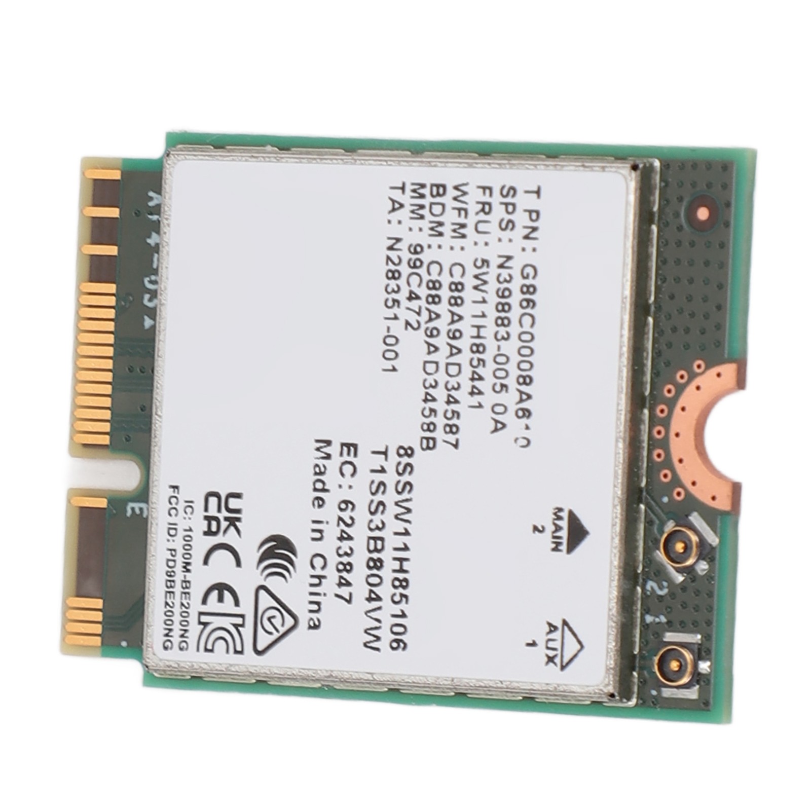 WiFi 7 Network Card For BE200 NGW Bluetooth 5.4 8774Mbps M.2 NGFF Network