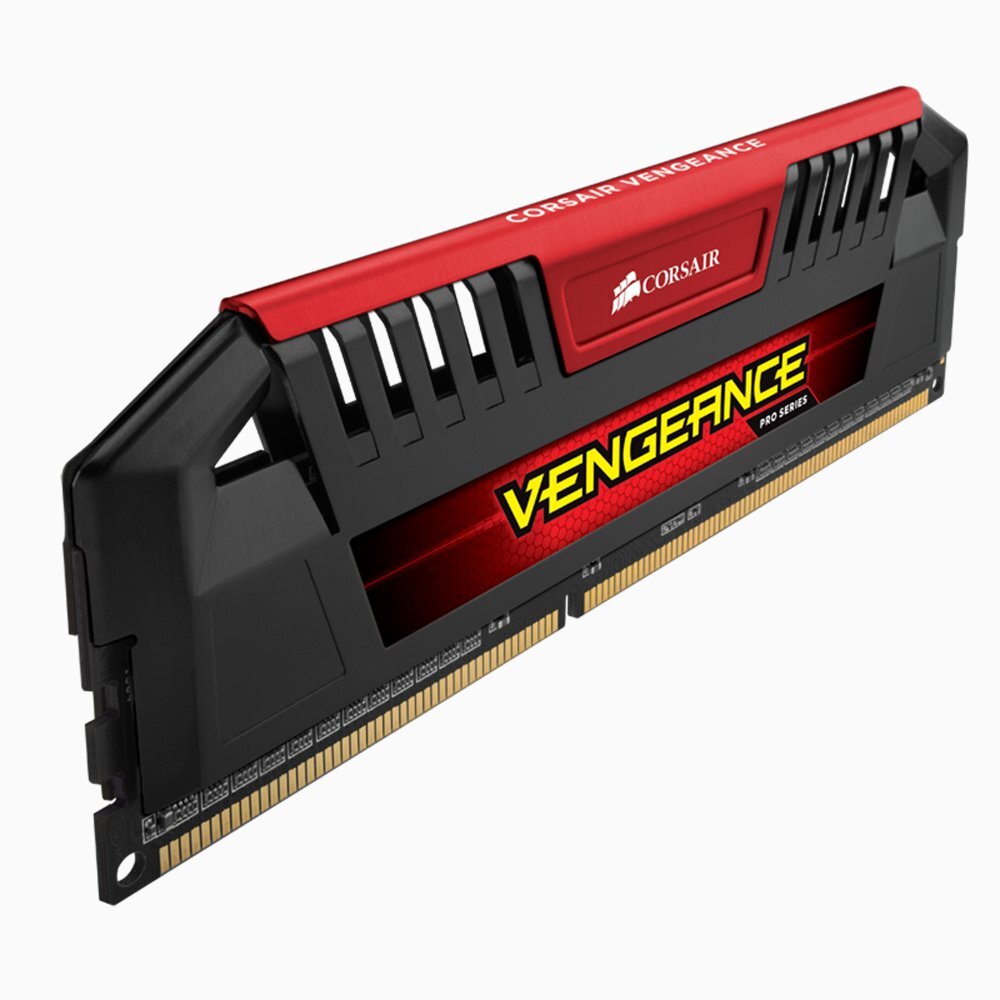 Corsair VENGEANCE Pro 8GB DDR3 OC 2400MHz PC3-19200U Desktop Gaming Memory Red