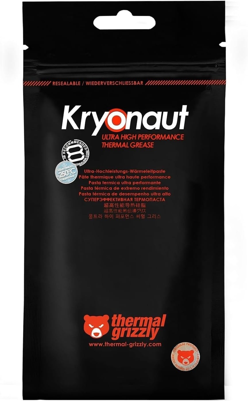 Kryonaut 1g High Performance Thermal Paste Kit For CPUs and Overclocking Fans
