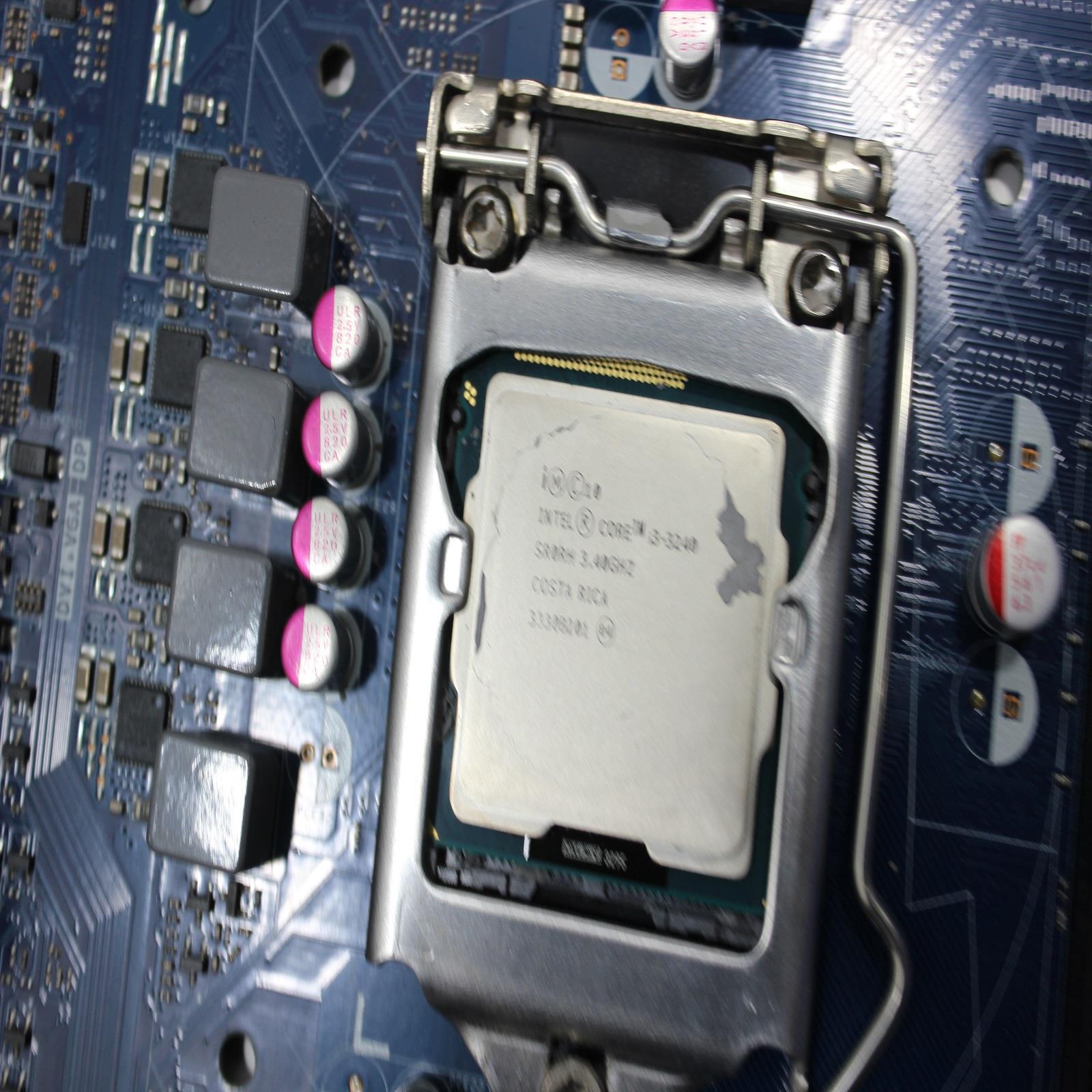 Intel Board DH77KC Motherboard AA G39641-401 W/heatsink & i3-3240 SR0RH & 8GB