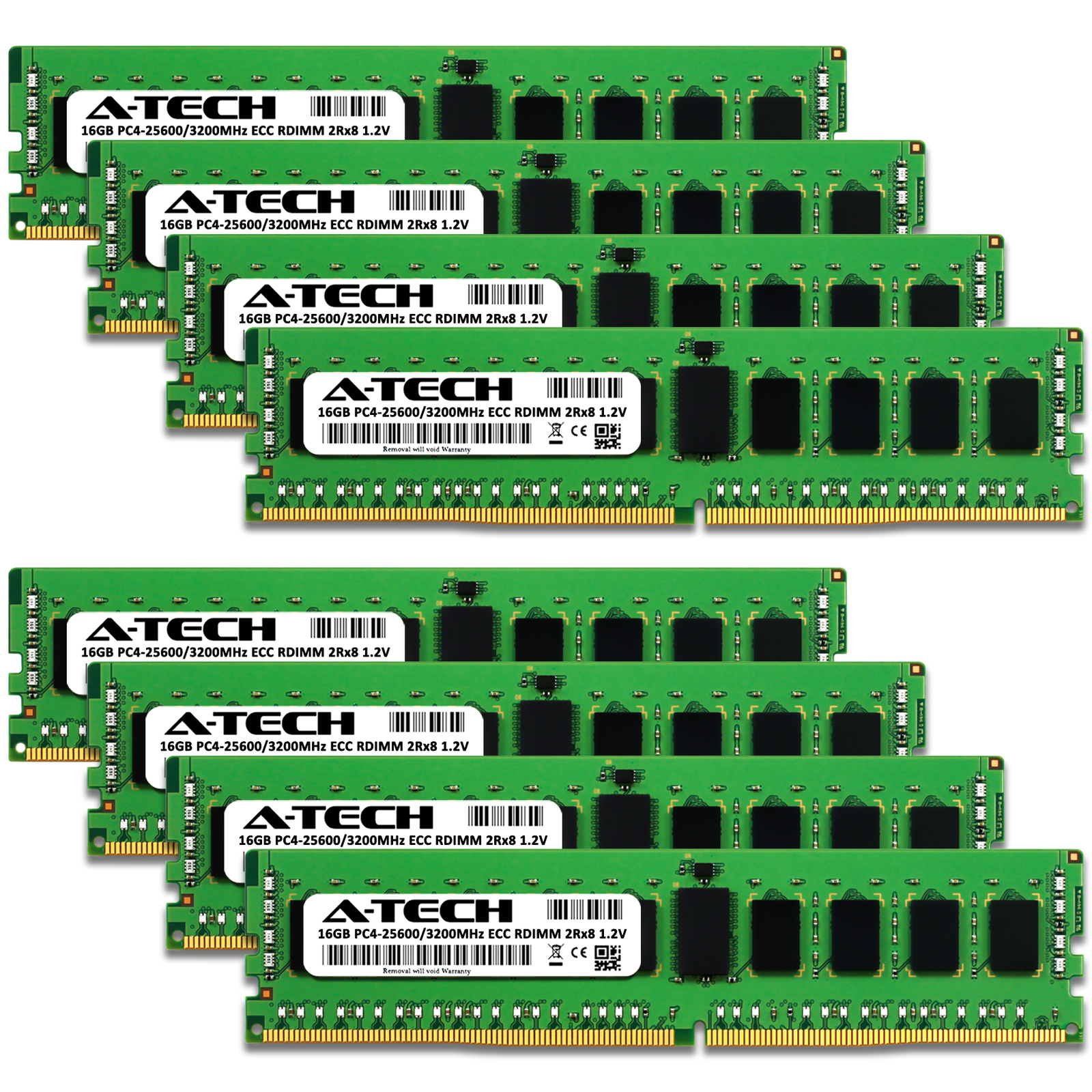 128GB 8x 16GB PC4-3200 RDIMM Supermicro 1114S-WN10RT 4124GO-NART+ Memory RAM