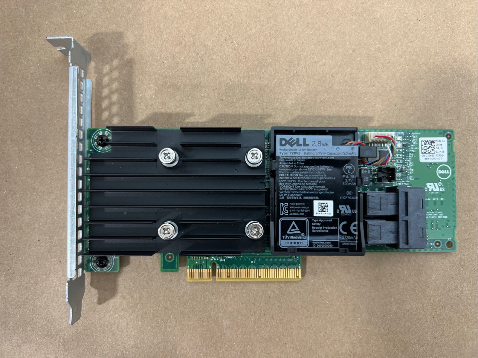 Dell 3JH35 DPNHJ 1M71J PERC H740P 12Gb/s SAS Raid Controller Card