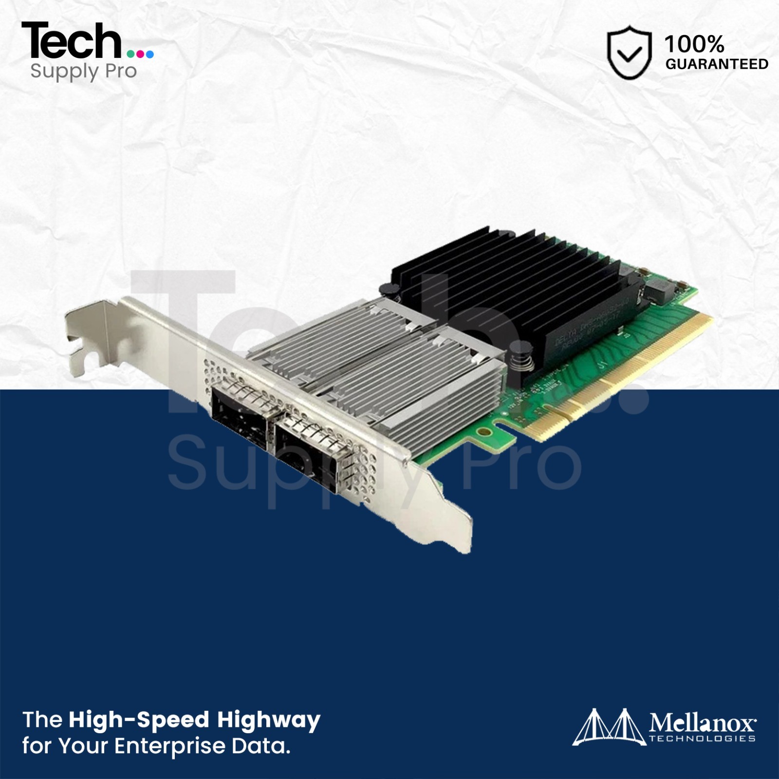 MCX556A-ECAT Mellanox ConnectX-5 Dual-Port 100GB/s QSFP28 Adapter Card