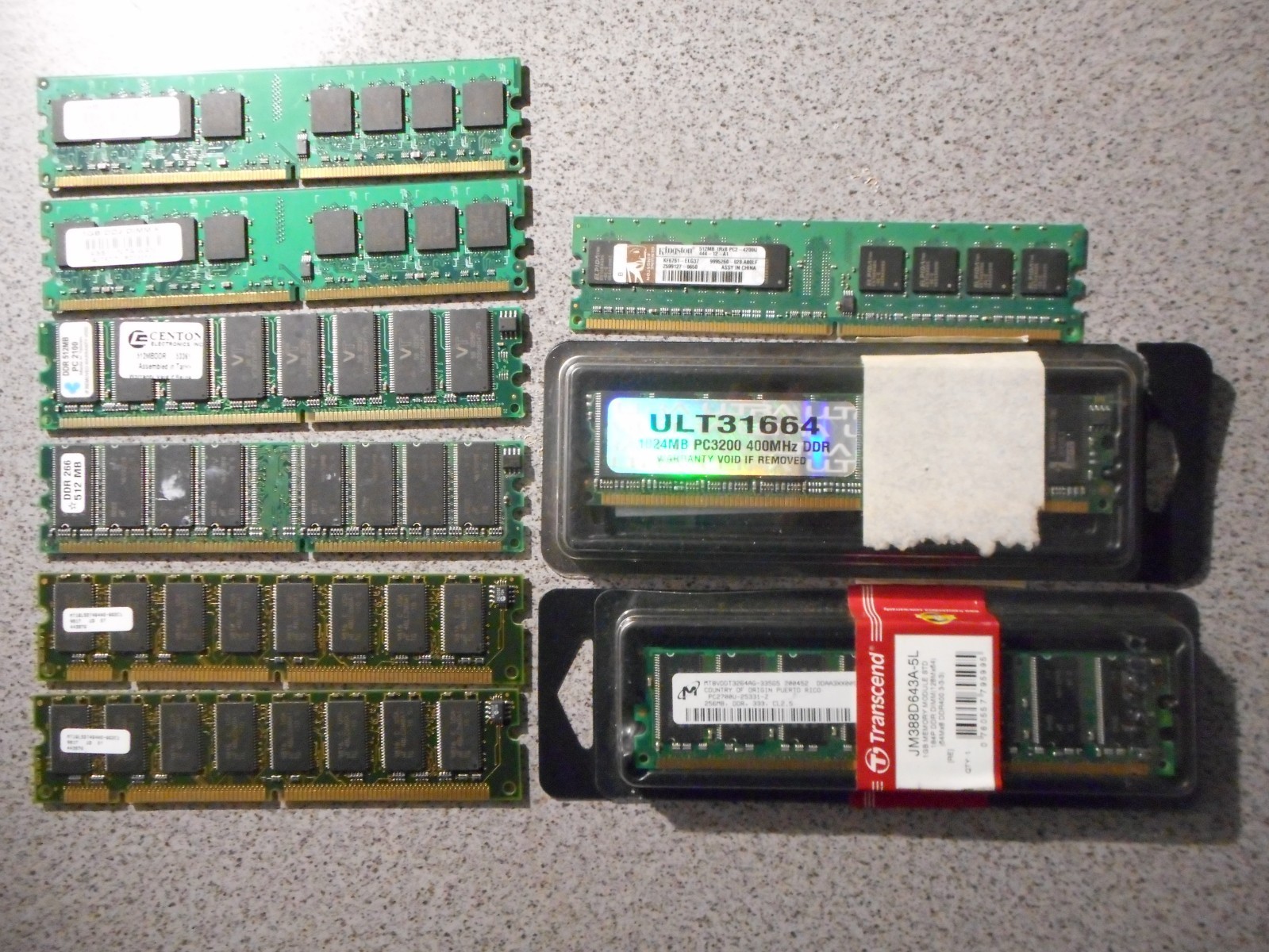 RAM for vintage computers. Price is for all 9 pieces. Read the description.