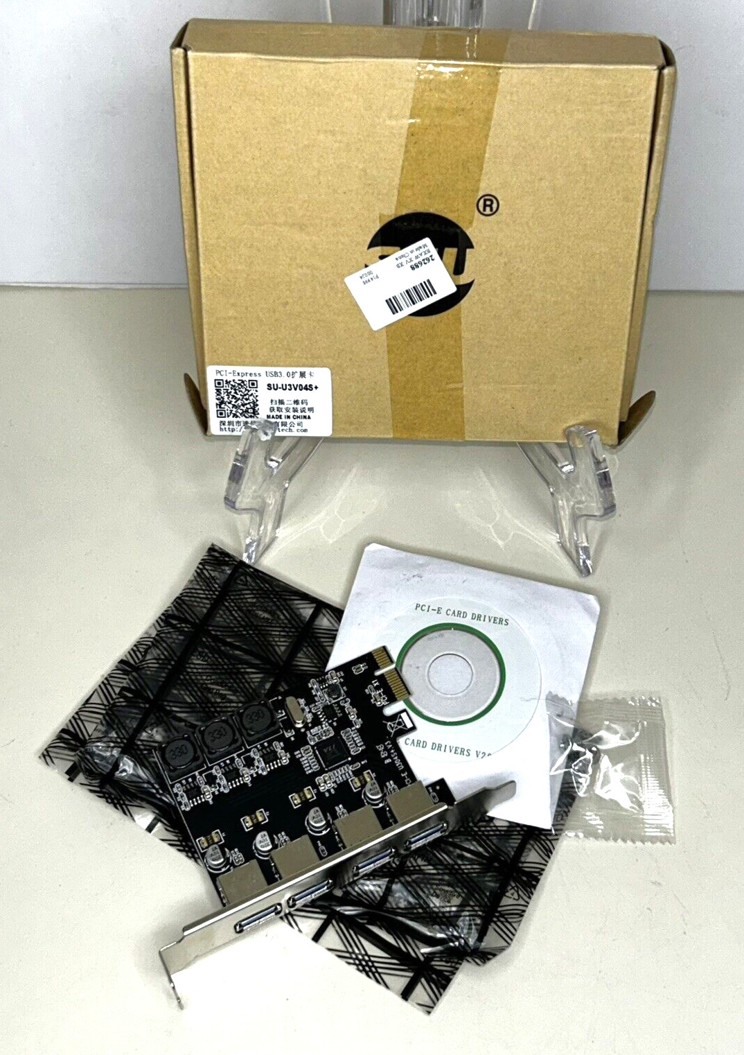 4 Ports X1 PCI-E to USB 3.0 Expansion Card (4 USB Type-A), PCI Express (PCIe)