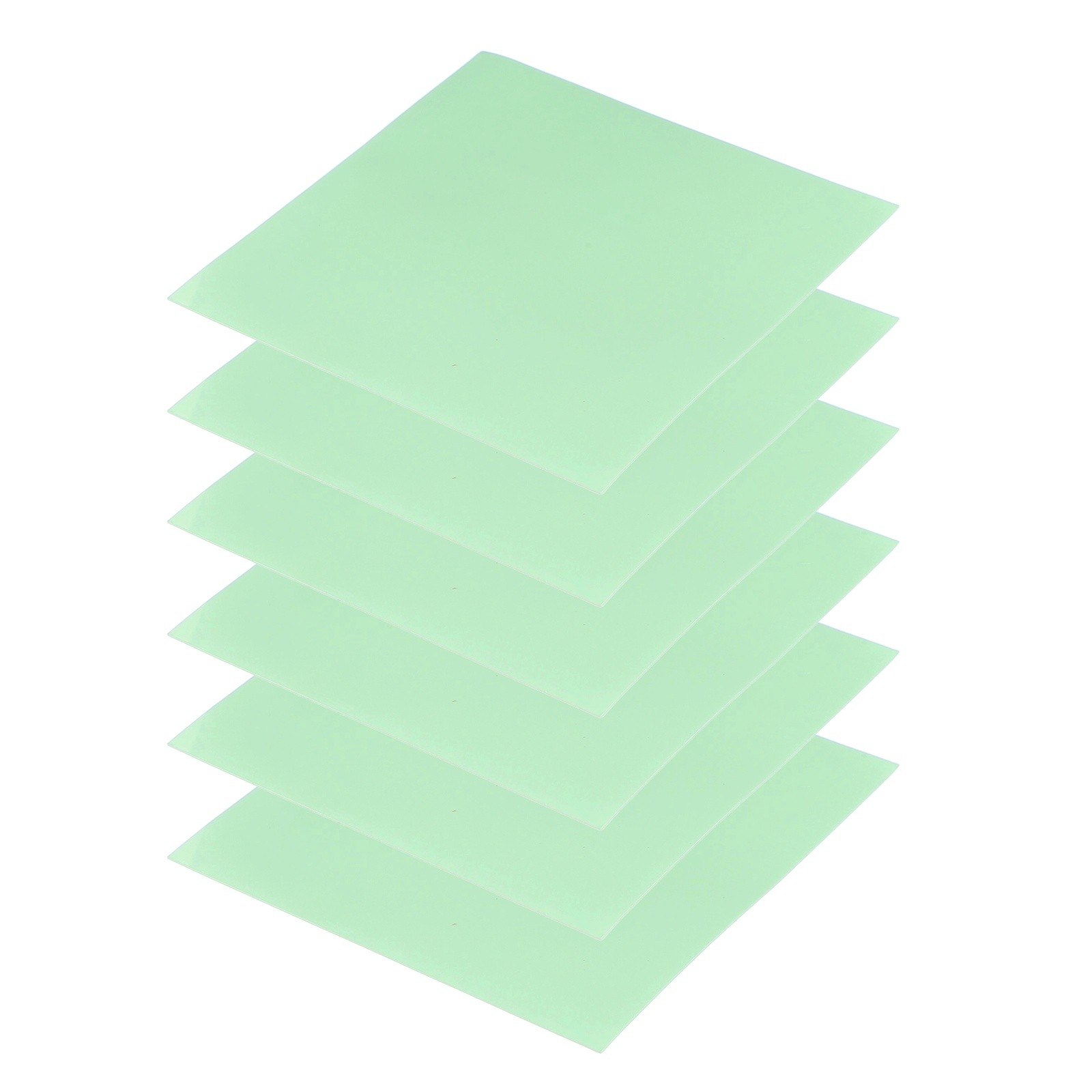 6 Pcs Thermal Pads 100x100x0.5mm for CPU GPU M.2 SSD NVMe Green
