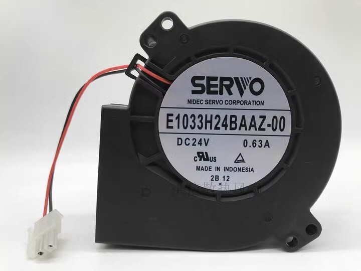 Servo E1033H24BAAZ-00 9733 DC24V 0.63A 9.7CM 2-Pin Turbo Cooling Fan