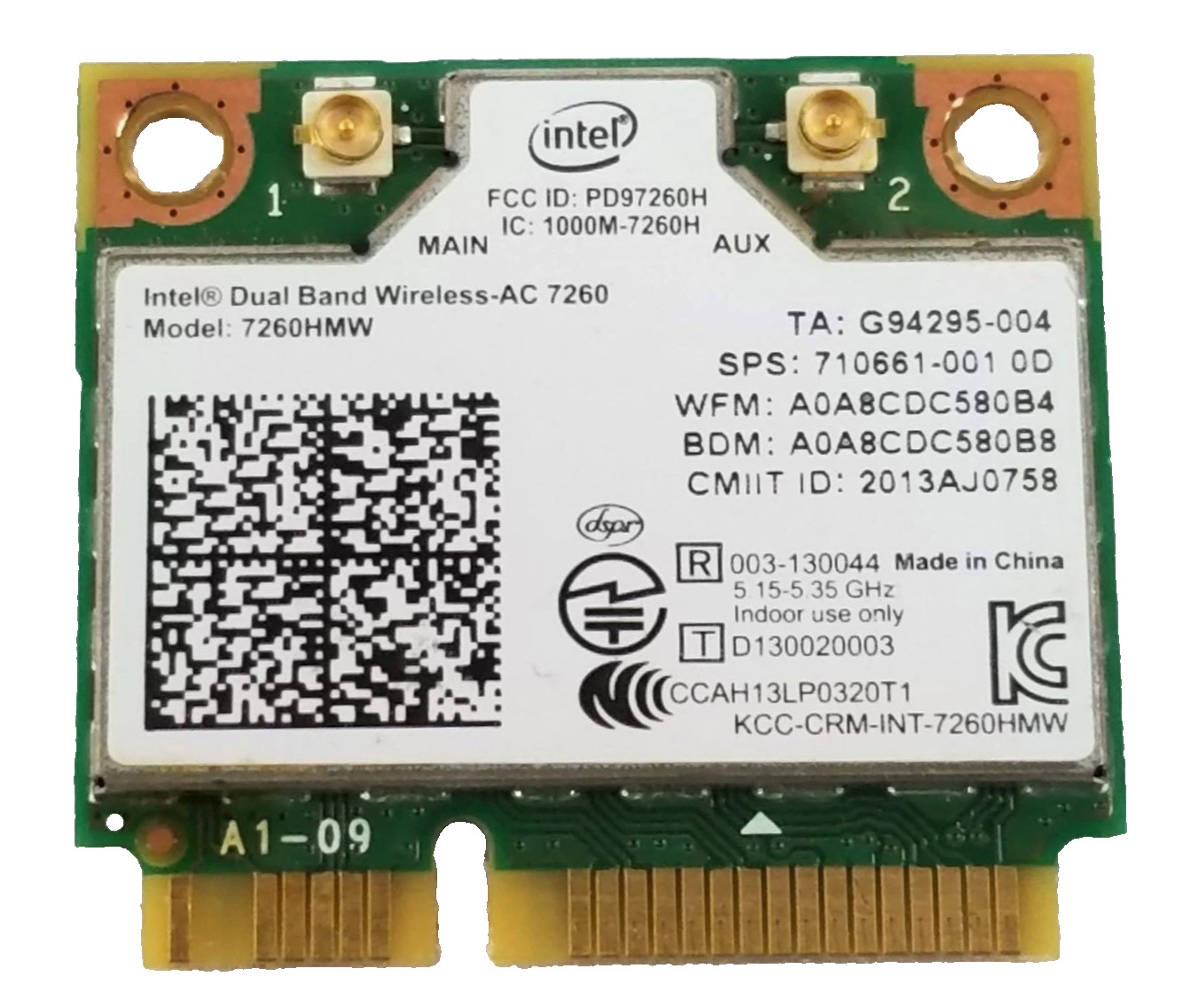 10 Intel Dual Band Wireless AC 7260HMW 4.0 WiFi Cards