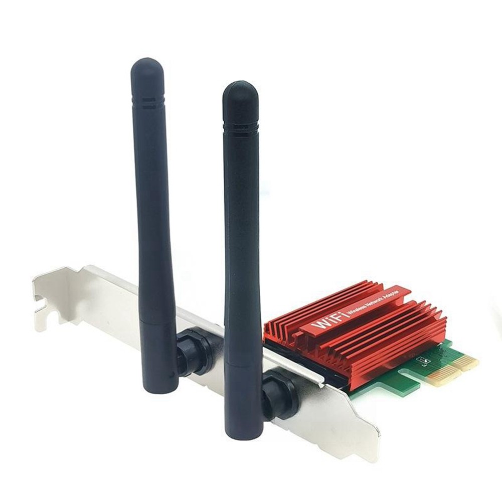 600Mbps Card Dual-Band 2.4G/5G Internal Card for Desktop PC PCIe Wi-Fi5556