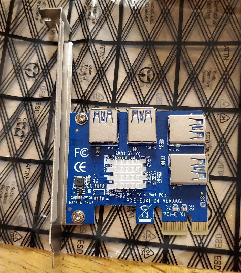 Syoncon PCIe Multiplier, PCIe Splitter 1 to 4 PCI-Categorical BTC Miner Machine