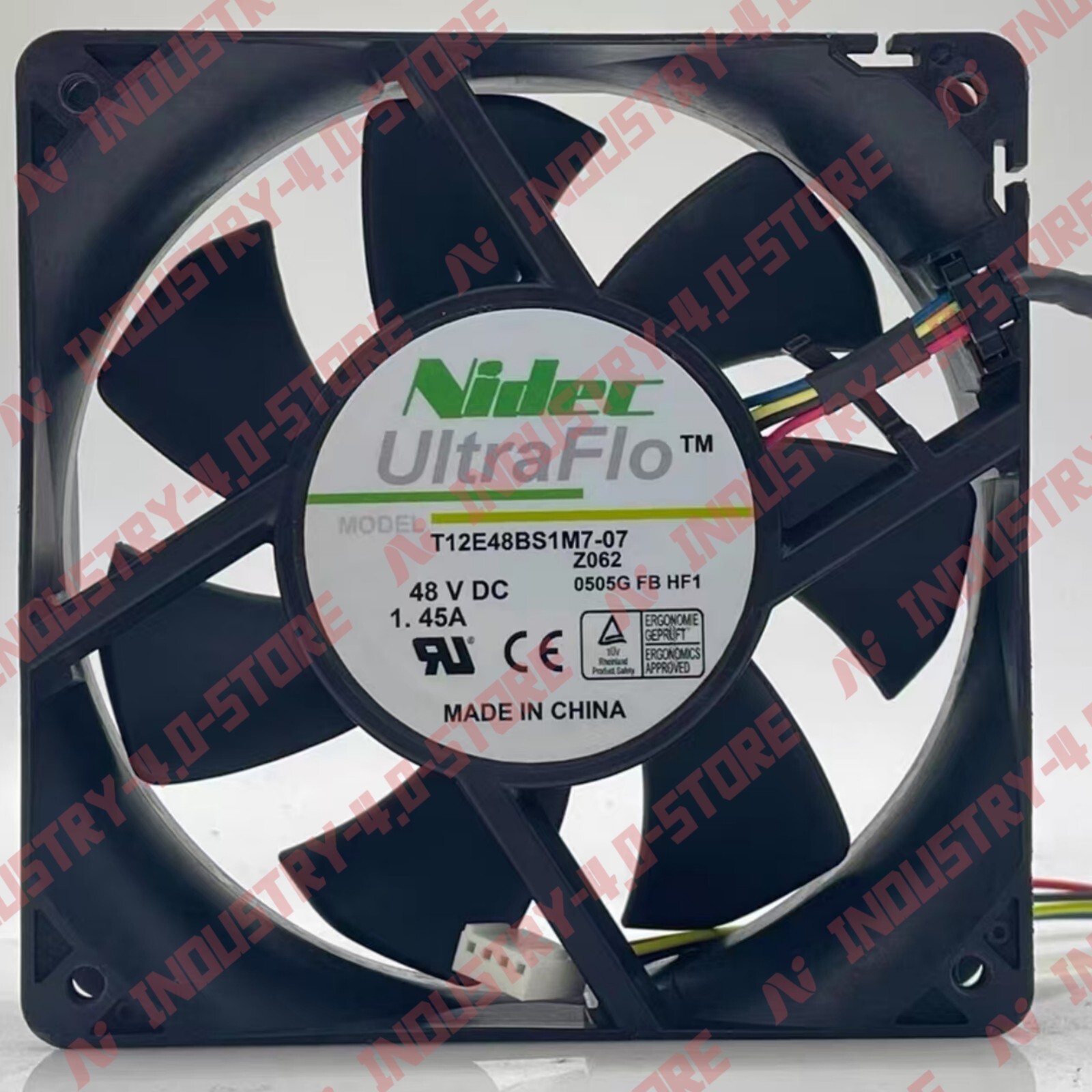 1PCS New NIDEC T12E48BS1M7-07 48VDC 1.45A 4wire Cooling Fan