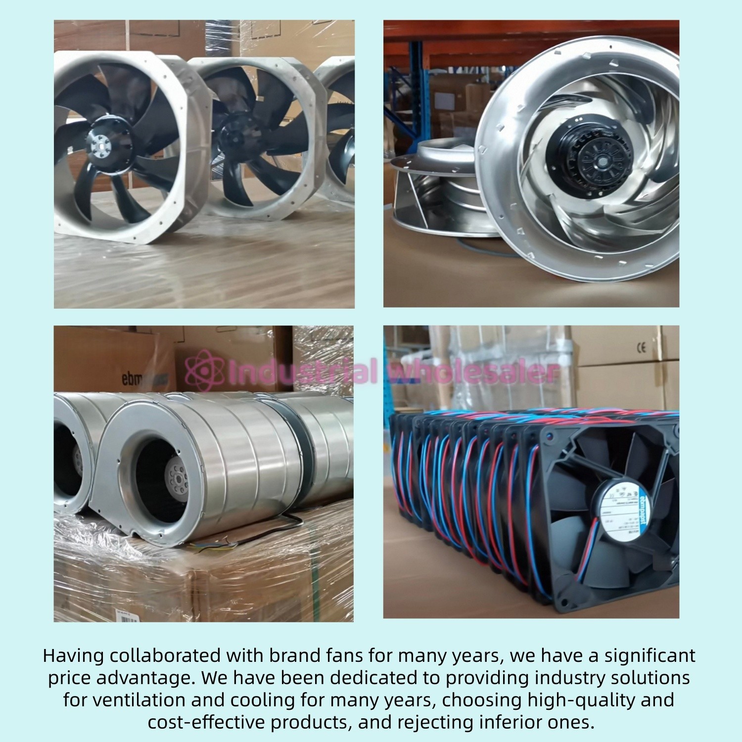Ebmpapst 6314HR 6314HR-900 Cooling Fan DC 24V 172*172*51mm For ABB Inverter Fan&