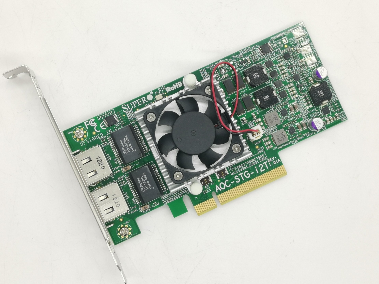 SuperMicro AOC-STG-I2T 2-port 10GbE Standard Adapter Network Card X540-AT2