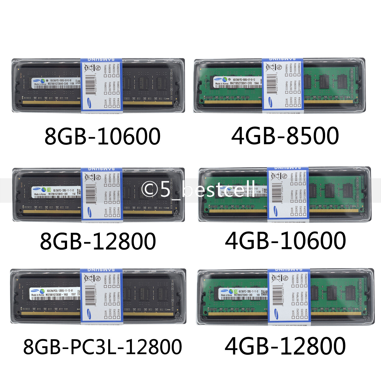 4GB 8GB 16GB DDR3 DDR3L 1066 1333 1600 MHz 240pin 2Rx8 DIMM Desktop Memory lot