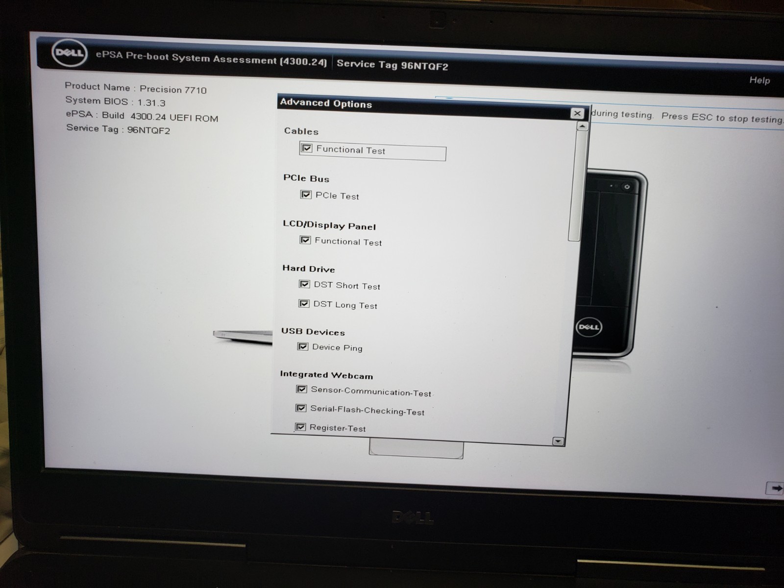 Dell Precision7710 XEON 8GB MEMORY NO SSD NO HARD DRIVE PARTS/REPAIR