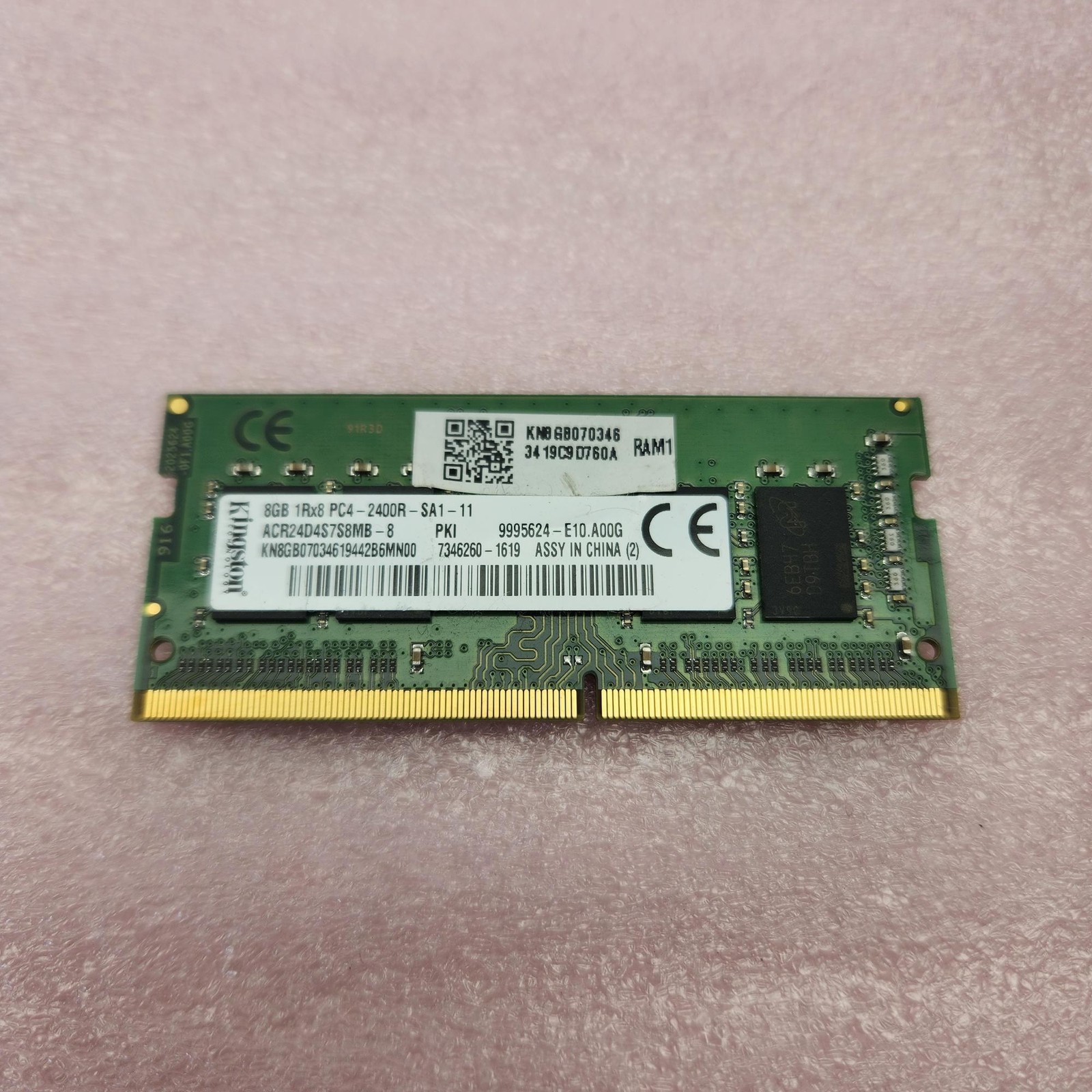 Kingston 8GB 1Rx8 DDR4-2400 PC4-19200 SO-DIMM Laptop Memory RAM Upgrade – Good